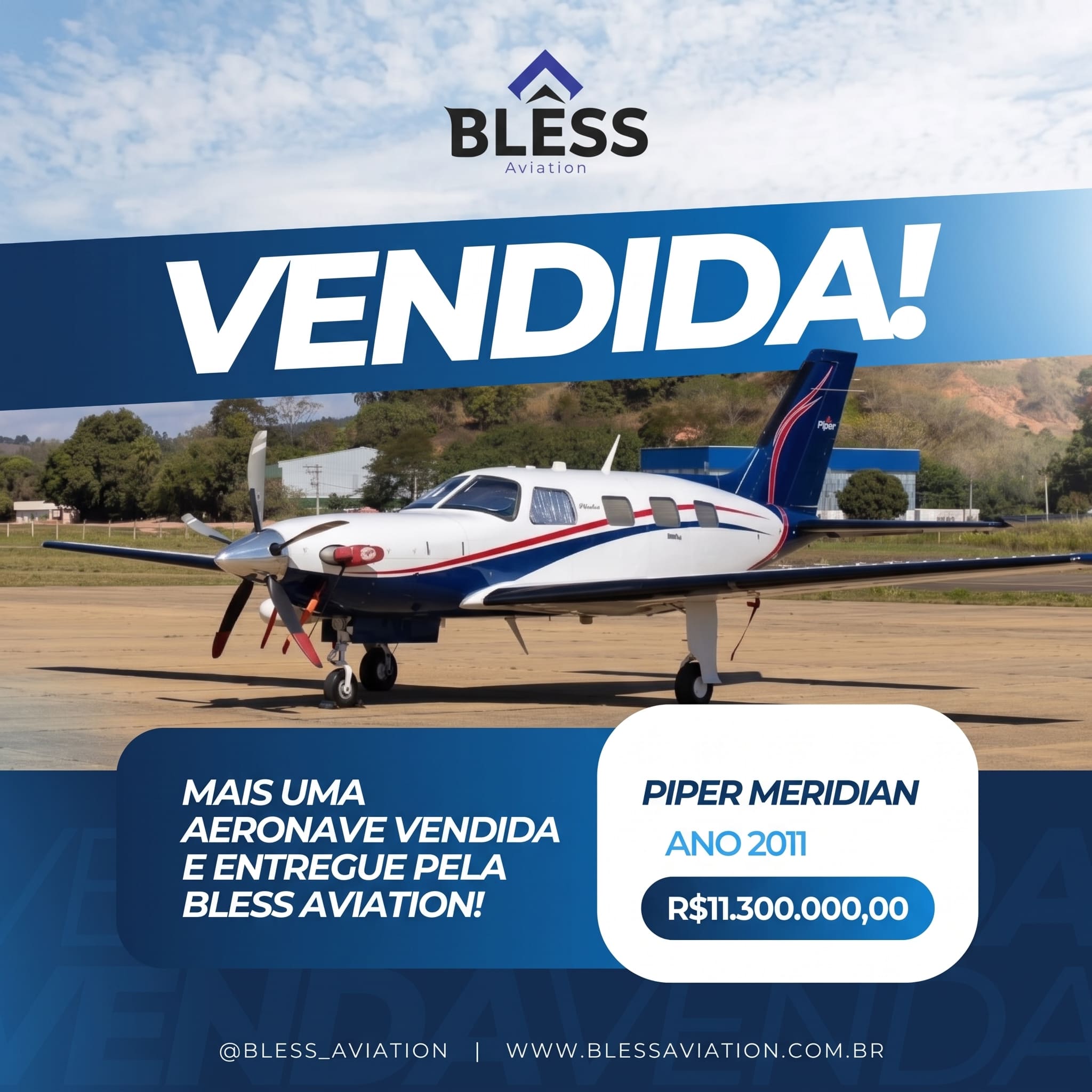 Entrega de aeronave Bless Aviation